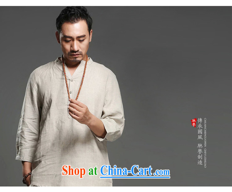 Internationally renowned Chinese Chinese Wind and Han-men Chinese men's short-sleeved summer Cornhusk yellow 175 (XL) pictures, price, brand platters! Elections are good character, the national distribution, so why buy now enjoy more preferential! Health