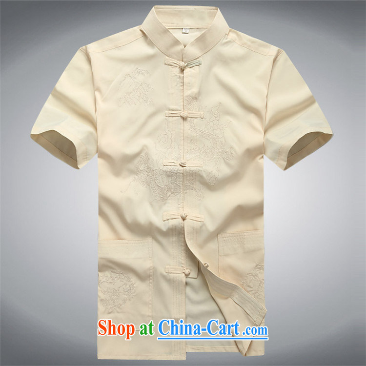 The summer, men's short-sleeved Chinese summer China wind shirt pants, older male Kit Chinese shirt m yellow package XXXL pictures, price, brand platters! Elections are good character, the national distribution, so why buy now enjoy more preferential! Health