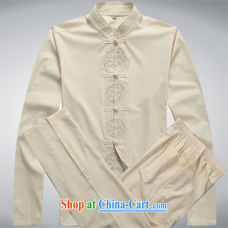 Putin's Europe in the new, male Chinese long-sleeved Kit older persons in smock spring and summer with Han-grandfather jacket with light yellow T-shirt XXL pictures, price, brand platters! Elections are good character, the national distribution, so why buy now enjoy more preferential! Health