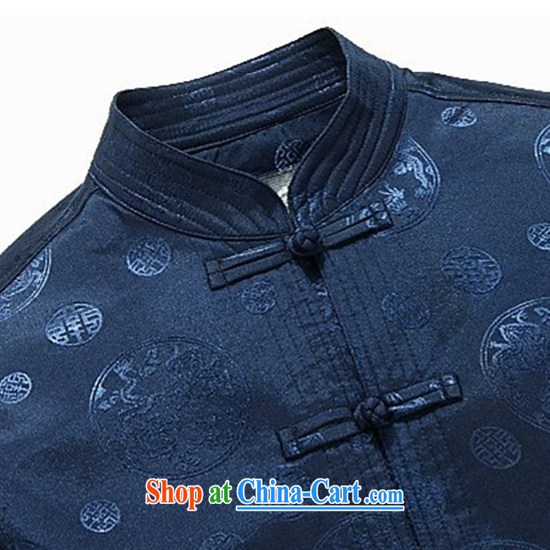 Putin's Euro 2015 spring men older people in Chinese T-shirt men's long-sleeved clothing fall and spring men's jackets and coffee-colored XXXL, Beijing (JOE OOH), shopping on the Internet