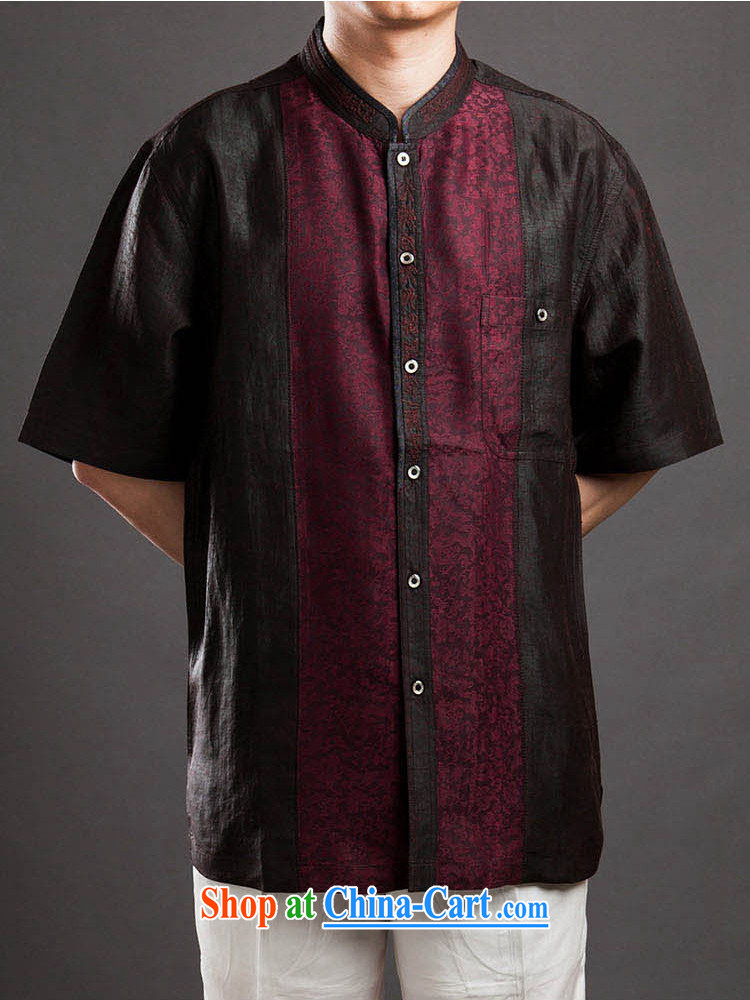 The TSU defense (Azouari) boutique aroma cloud yarn male Chinese Chinese shirt short-sleeved silk Chinese men and dark red 52 pictures, price, brand platters! Elections are good character, the national distribution, so why buy now enjoy more preferential! Health