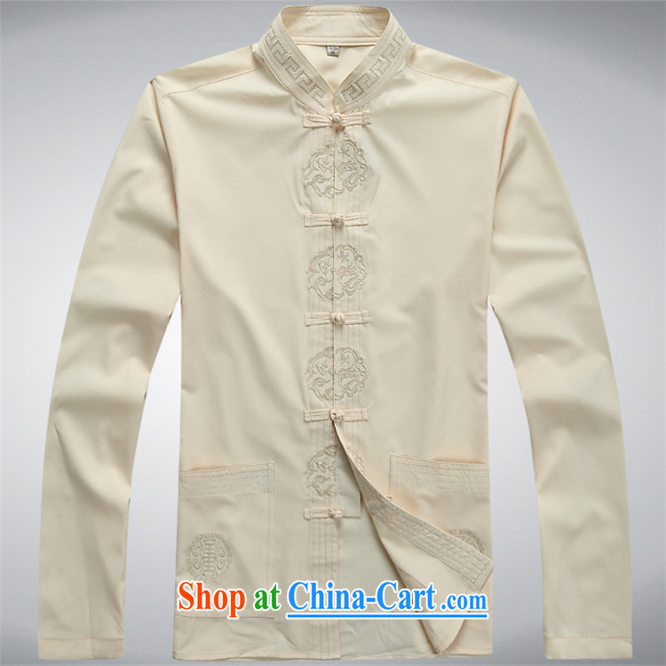 Putin's Euro 2015 spring loaded Tang male package older long-sleeved Chinese father sports wear T-shirt loose white package XXXL pictures, price, brand platters! Elections are good character, the national distribution, so why buy now enjoy more preferential! Health