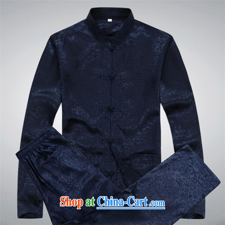 Beijing The Chinese men's long-sleeved Kit jackets, old fashion style, blue collar Kit XXXL pictures, price, brand platters! Elections are good character, the national distribution, so why buy now enjoy more preferential! Health
