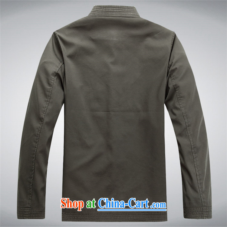 The law in the spring loaded Tang men's long-sleeved dress men's Chinese father with dark gray XXXL pictures, price, brand platters! Elections are good character, the national distribution, so why buy now enjoy more preferential! Health