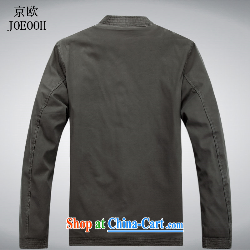 Vladimir Putin the autumn and winter, Chinese men's long-sleeved T-shirt, with old cotton thick father replace national costumes light gray XXXL, Beijing (JOE OOH), shopping on the Internet