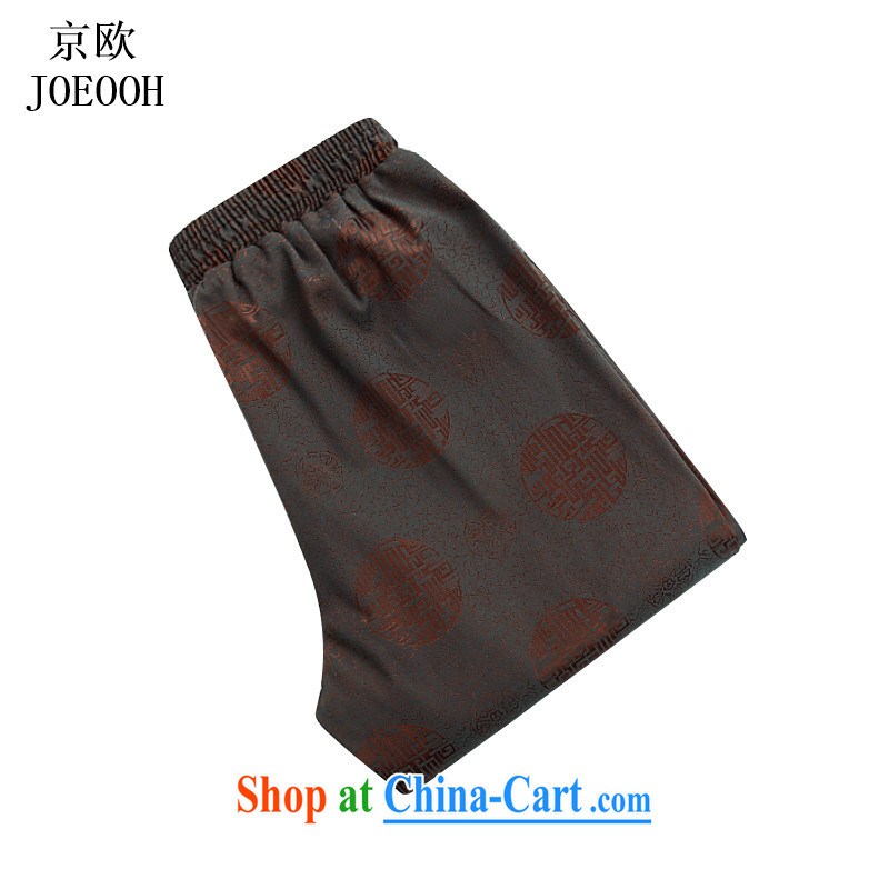 The Beijing New China wind older people in Jubilee 1000 thick Elastic waist short pants has been the men's pants and comfortable brown XXL, Beijing (JOE OOH), shopping on the Internet