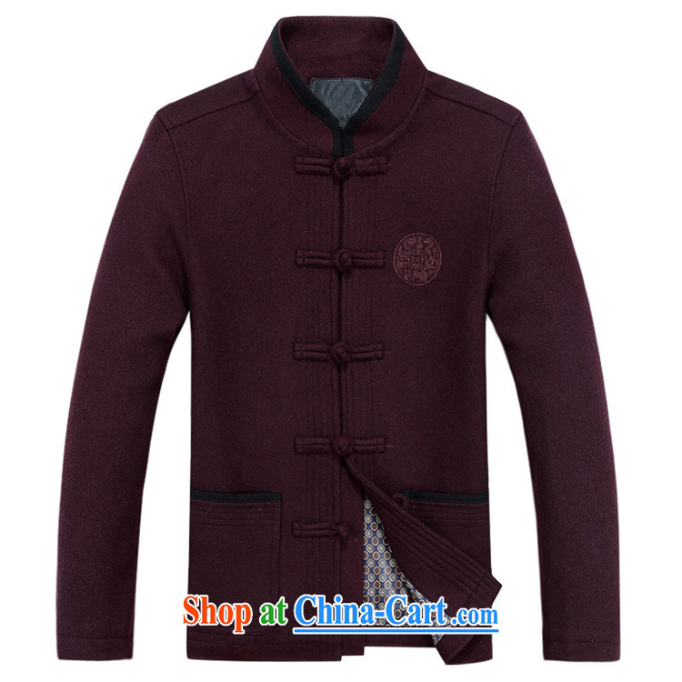 Putin's European national costumes Chinese wind-Chinese men and long-sleeved spring-clip, in older jacket maroon XXXL pictures, price, brand platters! Elections are good character, the national distribution, so why buy now enjoy more preferential! Health