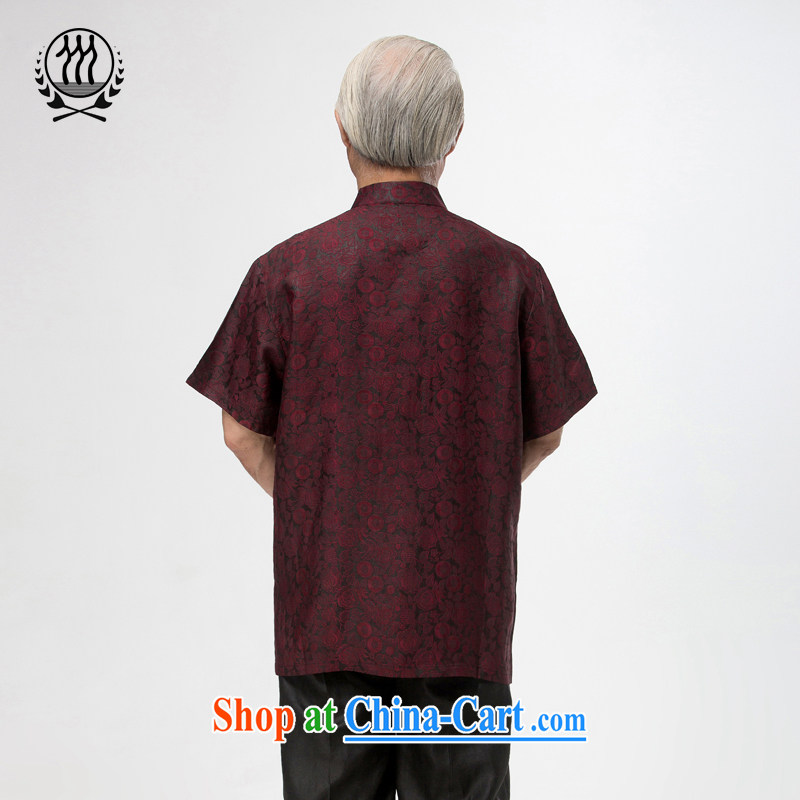 and mobile phone line short-sleeved short summer with new products and fragrant cloud yarn and silk Chinese shirt-sleeves T-shirt, Old Man Tang on the Shannon cloud yarn XXXL/190, and mobile phone line (gesaxing), and, on-line shopping