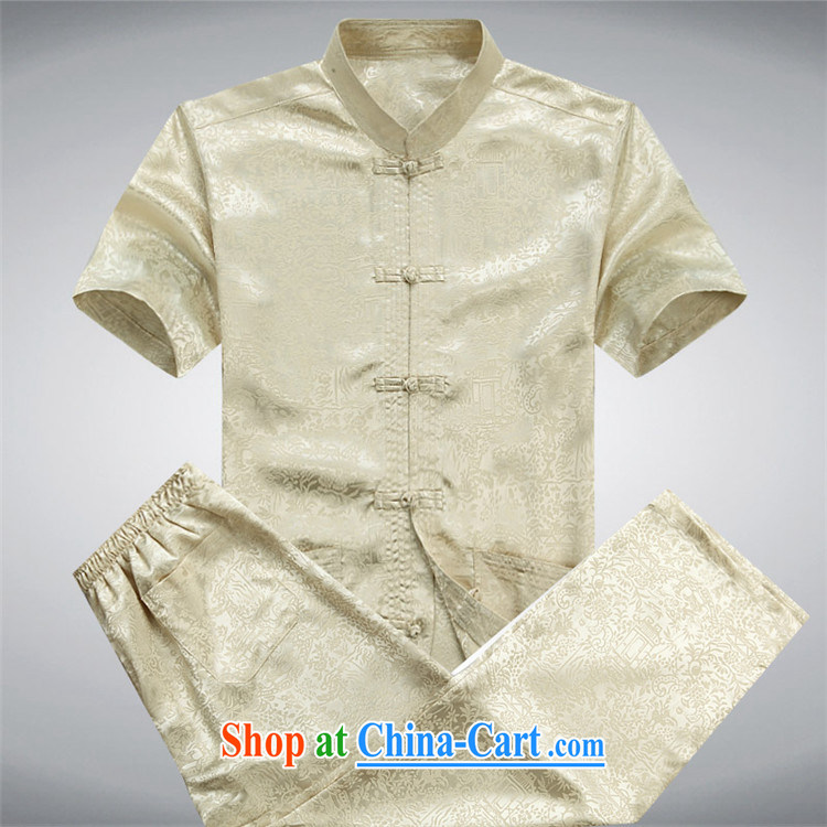 Putin's European Summer new, older persons in casual short-sleeved Chinese male-han-short-sleeved Tang load package the code gold package L pictures, price, brand platters! Elections are good character, the national distribution, so why buy now enjoy more preferential! Health