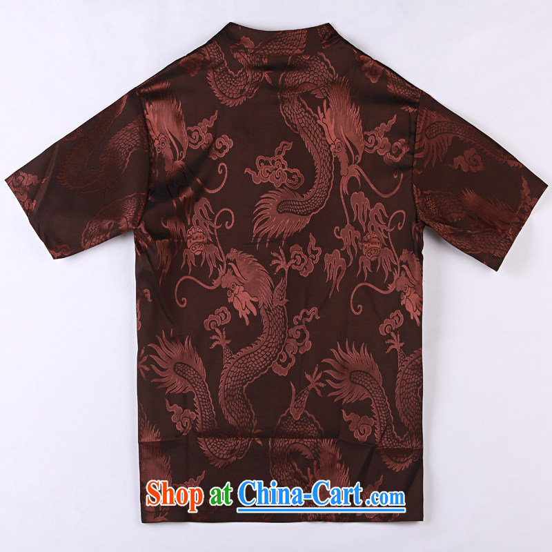 VeriSign, Po 2015 summer New T shirts China wind linen cool breathable sweat-wicking short-sleeved Chinese men's T-shirt, old Tang 2 mauve XXXL, federal core Chai, who, on-line shopping