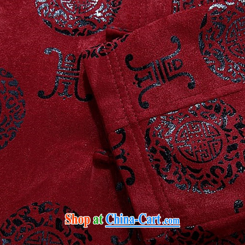 Putin's Euro 2015 new spring, Chinese men's long-sleeved jacket older leisure martial arts with the Tray Charge red XXXL, Beijing (JOE OOH), shopping on the Internet