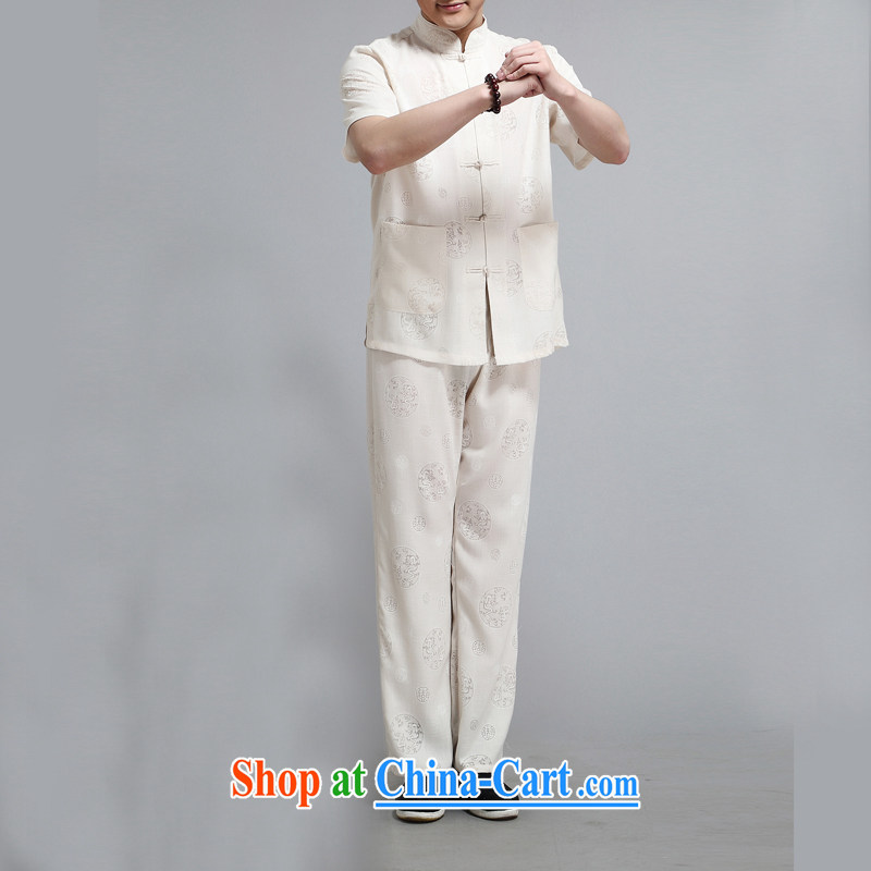 The Carolina boys, older men's summer short-sleeved Chinese nation with China wind father is Chinese, for Leisure package m White 4XL, the Tony Blair (AICAROLINA), shopping on the Internet