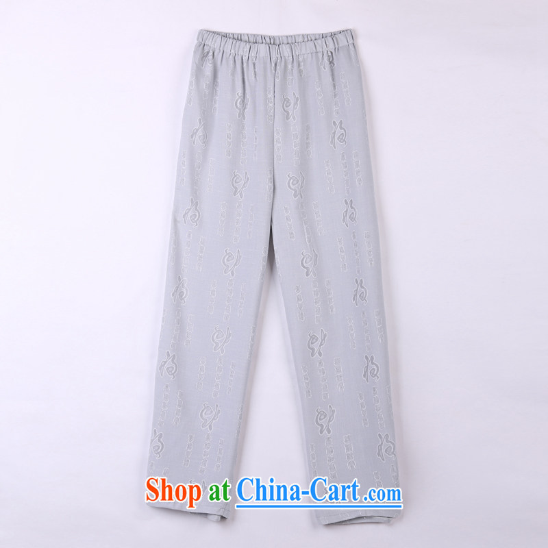 2015 spring and summer with new products, the BMW China wind Chinese pants, old Tang pants 10 gray XXXXL, federal core Chai, who, on-line shopping