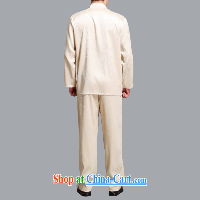 The middle-aged, male Chinese long-sleeved Kit father with Chinese shirt-tie China wind men's gold 4 XL, AIDS, Tony Blair (AICAROLINA), shopping on the Internet
