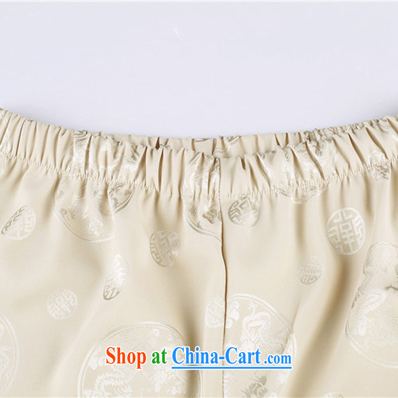 The Luo, middle-aged men with short set short-sleeved middle-aged and elderly father with Tang replace cynosure serving men Tang with gold 4 XL, the Tony Blair (AICAROLINA), online shopping