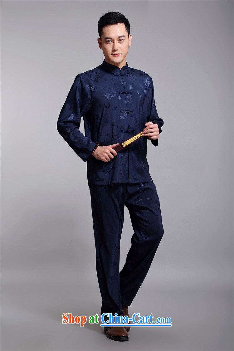 The 2015, new Chinese men's long-sleeved Kit Chinese male Chinese wind older Chinese package gold 4 XL pictures, price, brand platters! Elections are good character, the national distribution, so why buy now enjoy more preferential! Health