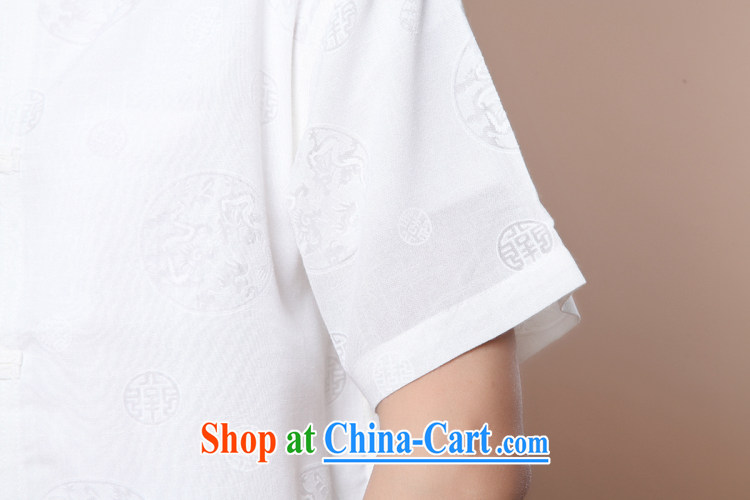 spend the summer new male Chinese Chinese, for the hard-pressed Tai Chi clothing cotton Ma Man leisure short-sleeved T-shirt white 2XL pictures, price, brand platters! Elections are good character, the national distribution, so why buy now enjoy more preferential! Health