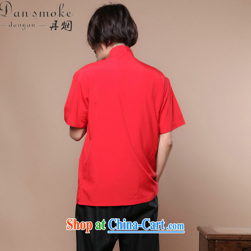 Bin Laden smoke-free summer with new men's Chinese Chinese for hard-pressed Tai Chi uniforms, for Chinese dragon short-sleeved men's Chinese T-shirt such as the color 2 XL, Bin Laden smoke, shopping on the Internet
