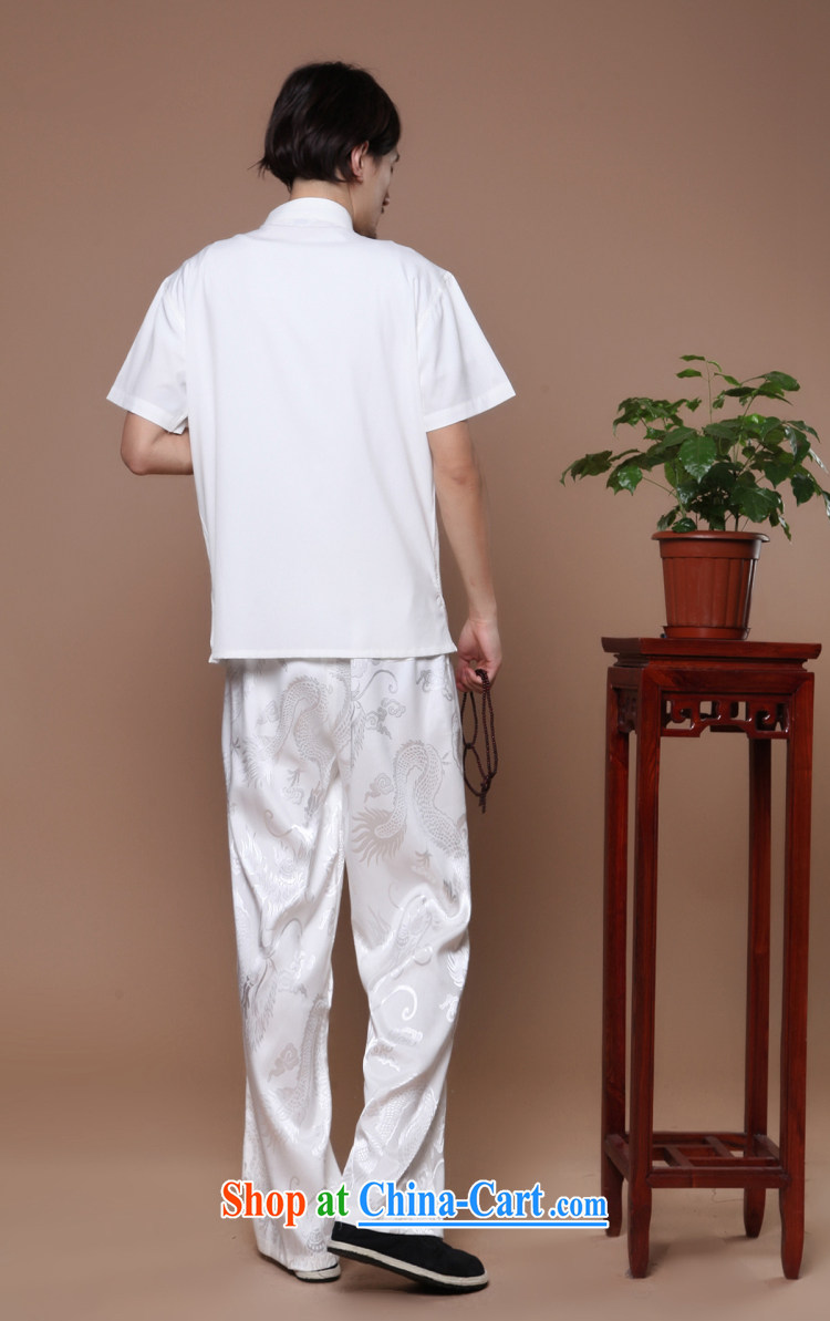 Find Sophie summer new, men's Chinese Chinese for hard-pressed Tai Chi uniforms, for Chinese dragon short-sleeved men's Chinese T-shirt white 2XL pictures, price, brand platters! Elections are good character, the national distribution, so why buy now enjoy more preferential! Health