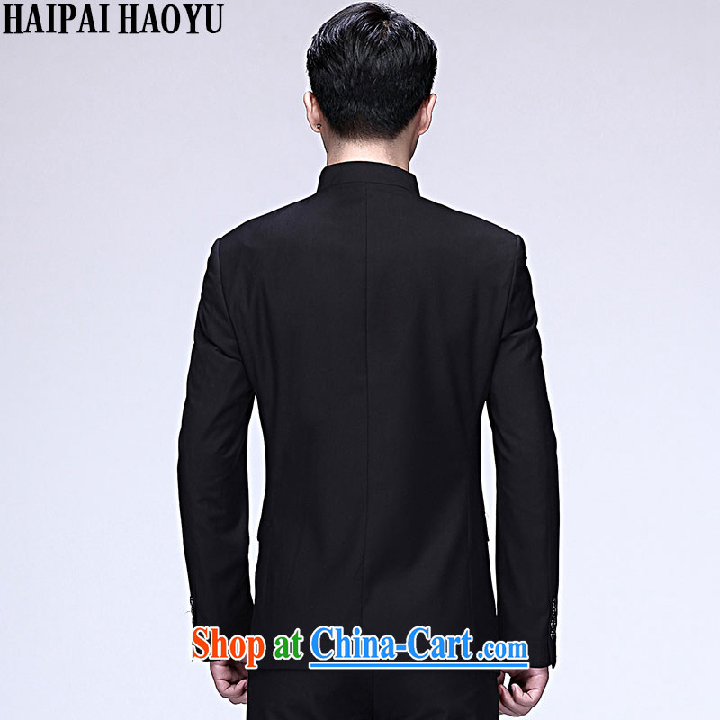 HAIPAIHAOYU elections the shirt -- wind and smock, for cultivating suit Chinese men's Han-package and the Black smock bag cover, XXL/180, HAIPAIHAOYU, shopping on the Internet