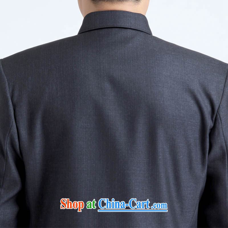 (The shirt as soon as possible good luck Dad lapel older smock in older men and the father with his grandfather the Sun Yat-sen suit national costumes Maoist smock fall and winter, light gray - lapel smock package - 888 #190 /80 # /3 XL (171 - 185 Jack th