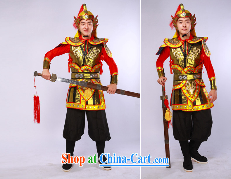 Costumes uniform Stage service videos Terra Cotta Warriors armour small performances and serving as the XL pictures, price, brand platters! Elections are good character, the national distribution, so why buy now enjoy more preferential! Health