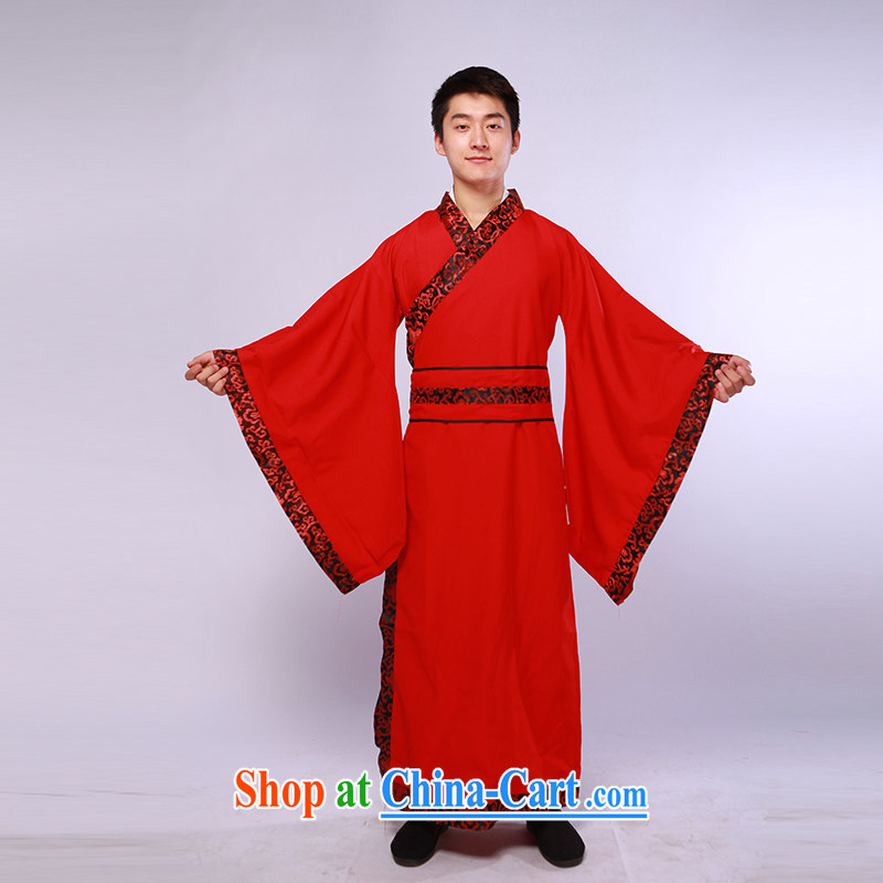 Chinese clothing, clothing wedding dresses Chinese groom men's black and red is by no means the US has always followed the US people of classical dark red, code, and that, on-line shopping