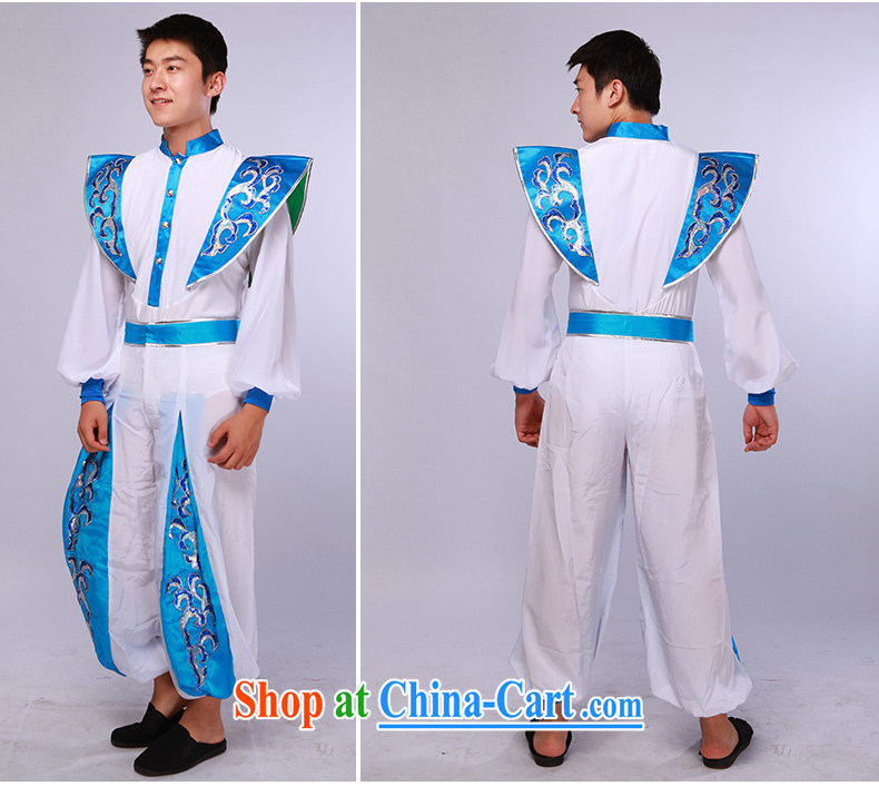 Men's modern dance costumes Han Chinese theatrical dance service annual service performance service blue-and-white 175/92 (L) pictures, price, brand platters! Elections are good character, the national distribution, so why buy now enjoy more preferential! Health