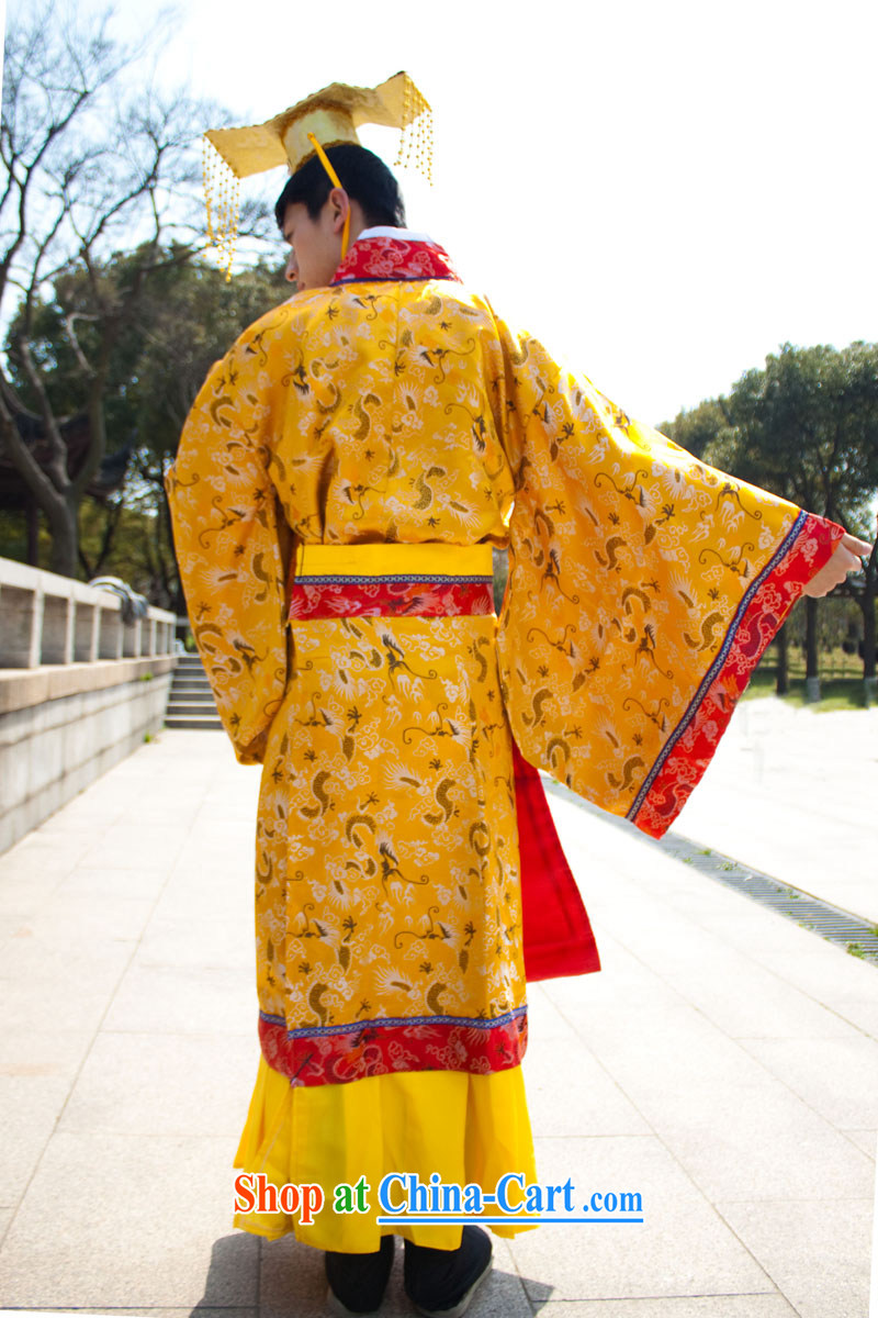 Costumes costumes Emperor clothing Tahan Emperor Qin Shi Huang costumes was not the princess stage yellow are code pictures, price, brand platters! Elections are good character, the national distribution, so why buy now enjoy more preferential! Health