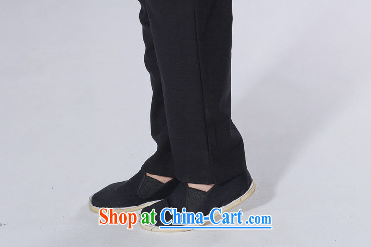According to fuser new male Ethnic Wind improved Chinese pants Solid Color Elastic waist short pants LGD/P 0015 # -A black 2 XL pictures, price, brand platters! Elections are good character, the national distribution, so why buy now enjoy more preferential! Health