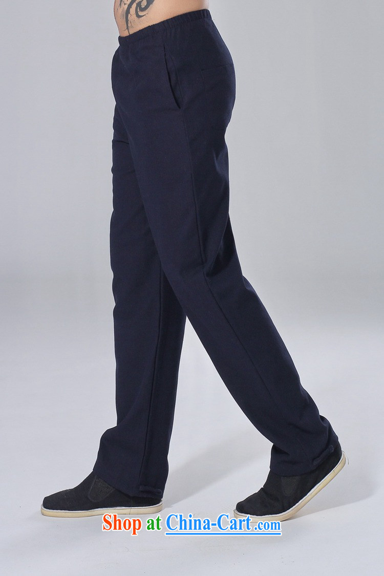 In accordance with the conditions and raise new men's solid color Elastic waist with short pants straight leg pants feet hushing Tai Chi trousers LGD/P 0014 #3 XL pictures, price, brand platters! Elections are good character, the national distribution, so why buy now enjoy more preferential! Health