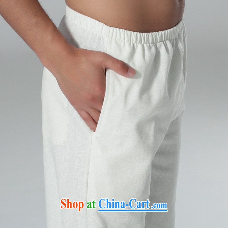 In accordance with the situation in New Men's solid color Elastic waist with short pants has been legged pants feet hushing Tai Chi trousers LGD/P 0014 #3 XL, in accordance with the situation, and, shopping on the Internet