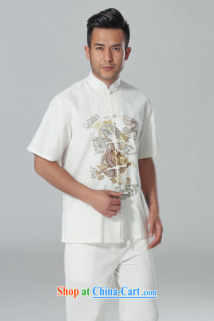According to summer in New Men's National wind improved shirt collar, single-button embroidered Dad replace short-sleeved Chinese T-shirt LGD/M 0057 # -A black 3 XL pictures, price, brand platters! Elections are good character, the national distribution, so why buy now enjoy more preferential! Health