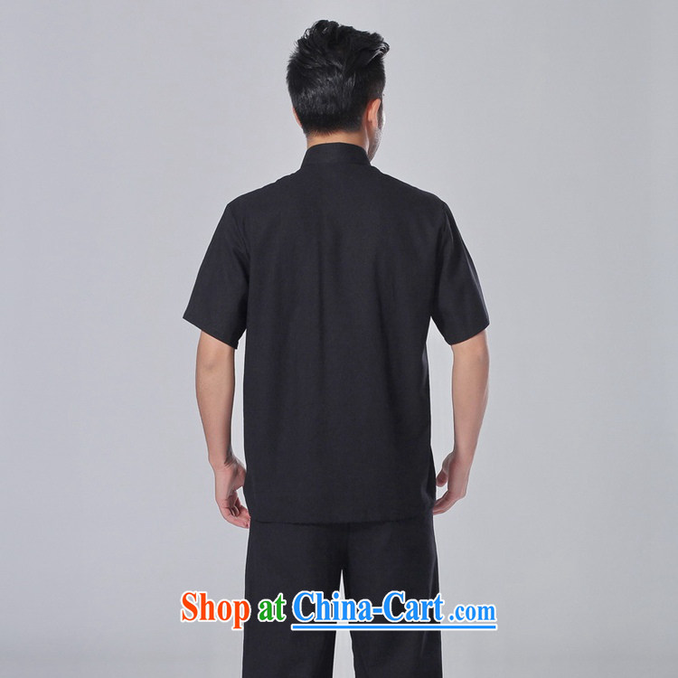 According to fuser summer new male Ethnic Wind improved shirt collar, single-button embroidered Dad load short-sleeved Chinese T-shirt LGD/M 0057 #3 XL pictures, price, brand platters! Elections are good character, the national distribution, so why buy now enjoy more preferential! Health