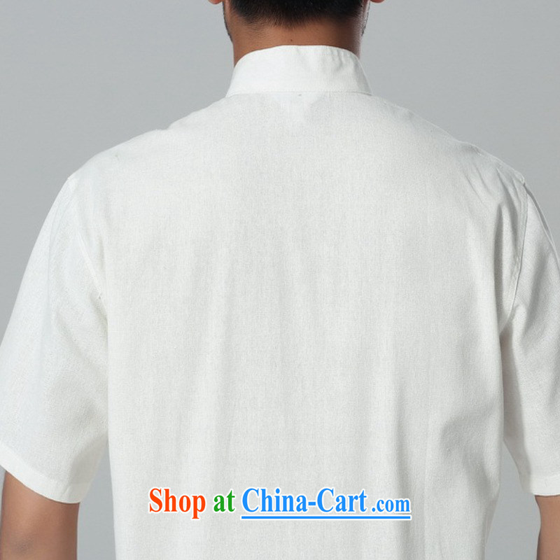 According to fuser summer stylish new middle-aged and older men's shirts, collar embroidered single row for father with a short-sleeved Chinese T-shirt LGD/M 0058 #3 XL, fuser, and shopping on the Internet