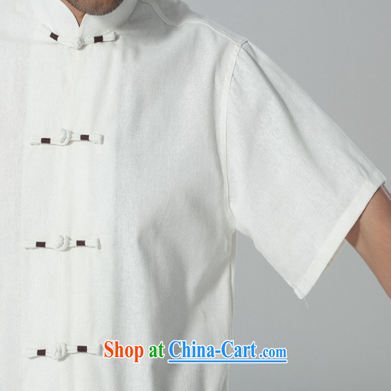 In accordance with the conditions and in the summer, men's National wind shirt and collar embroidered single row for my father with a short-sleeved Tang fitted T-shirt LGD/M 0058 # -B dark blue 3XL, in accordance with the situation, and, on-line shopping