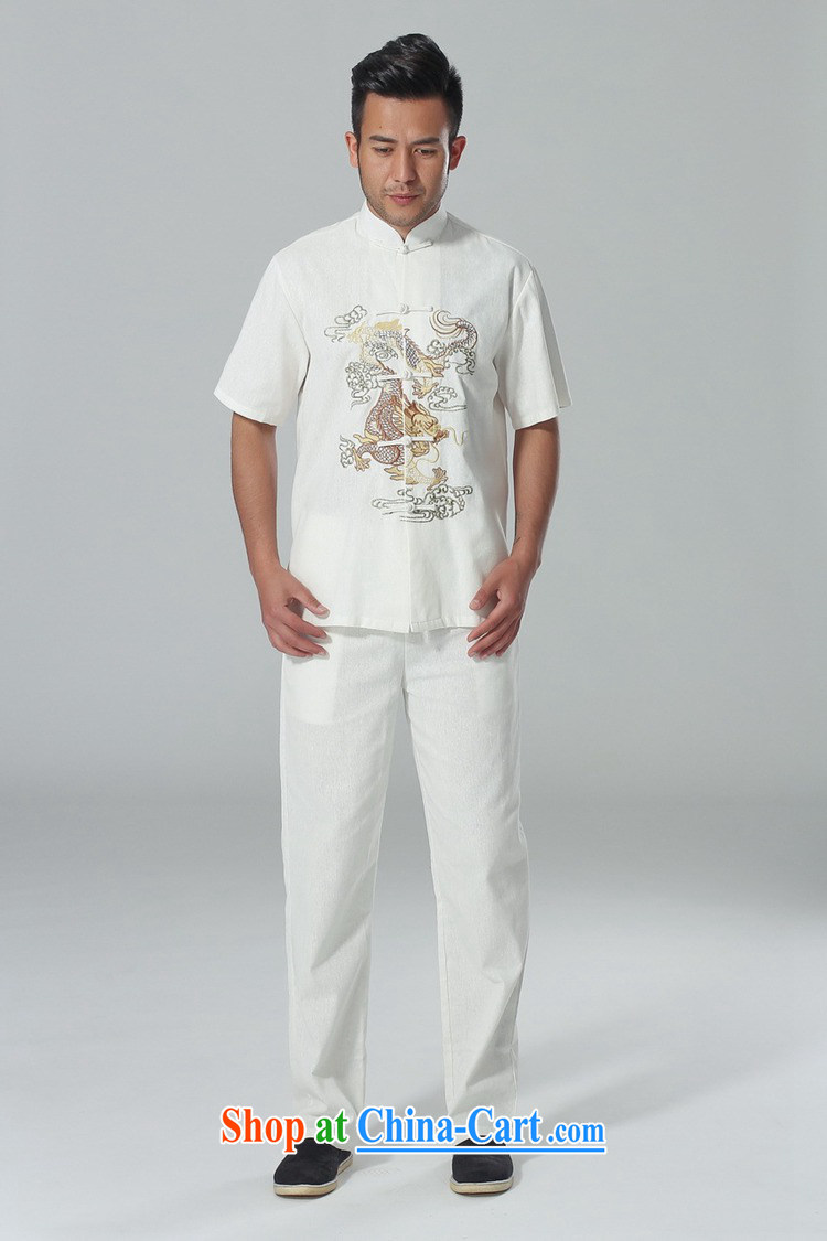 According to summer in New Chinese improved Tang with the collar embroidered shirt + pants short-sleeved Chinese package LGD/AB 0001 #3 XL pictures, price, brand platters! Elections are good character, the national distribution, so why buy now enjoy more preferential! Health