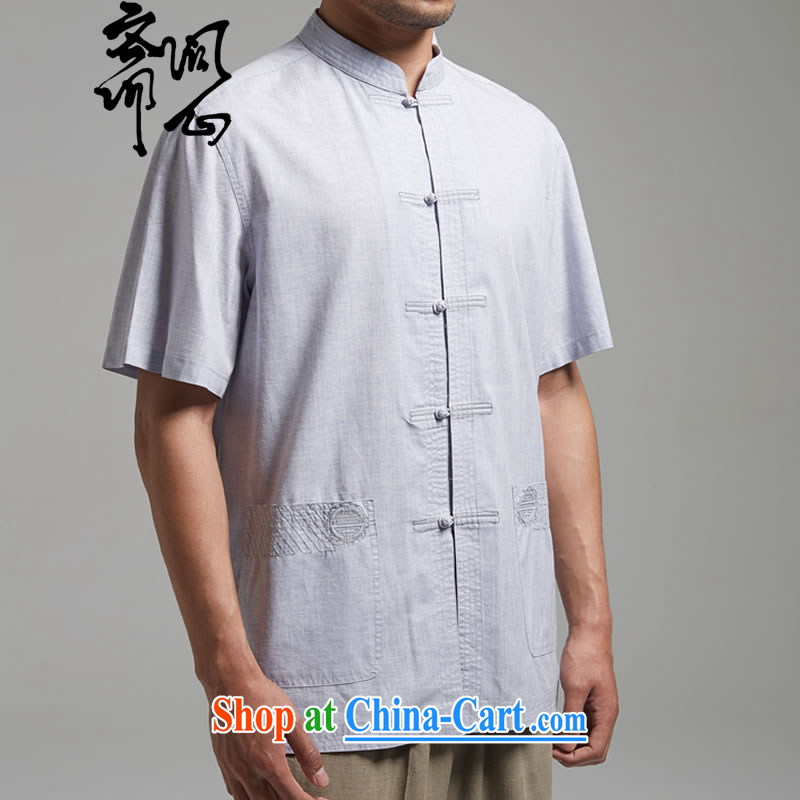Ask a vegetarian (and as soon as possible with the new summer, Chinese cotton the Commission, for the charge-back men's shirts 1384 light gray XXXL, ask heart Id al-Fitr, shopping on the Internet