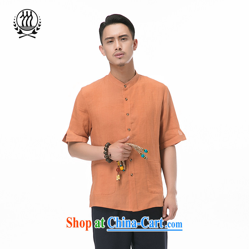 New summer, men's cotton the T-shirt with short sleeves Chinese, for men's coin cotton mA short-sleeved T-shirt Chinese wind men 7 cuff short-sleeved TANG How Much optional army green M/170, and mobile phone line (gesaxing), and, on-line shopping