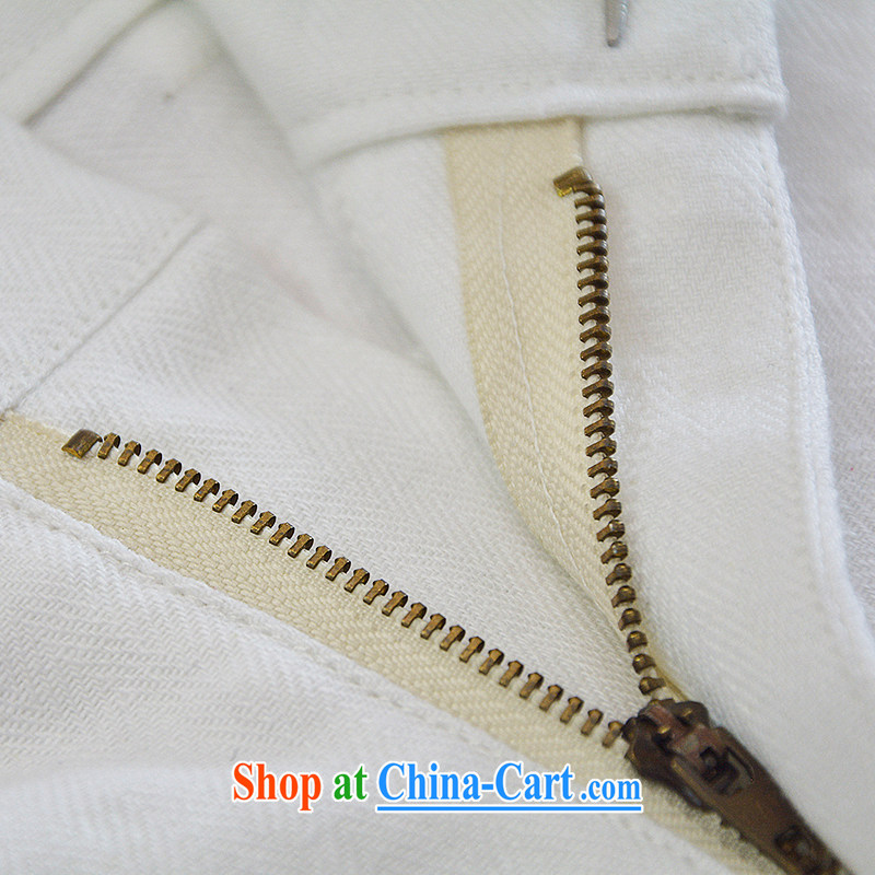 Hill People Movement China wind linen pants cotton summer the commission 7 pants and white XXXL, at the foot of the mountains, sports, and shopping on the Internet