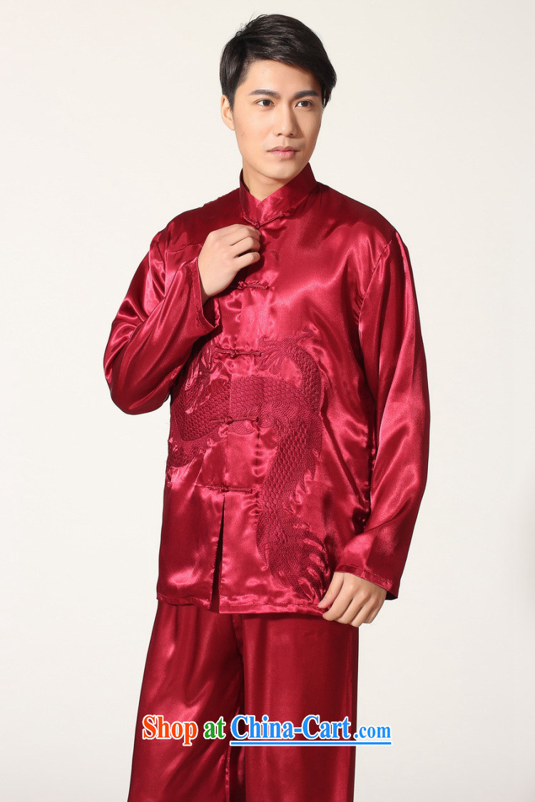 And Jing Ge elderly Chinese male Chinese improved, for silk embroidered Chinese dragon Tai Chi Kit larger male martial arts package M 0014 black XXL recommendations 180 - 210 Jack pictures, price, brand platters! Elections are good character, the national distribution, so why buy now enjoy more preferential! Health