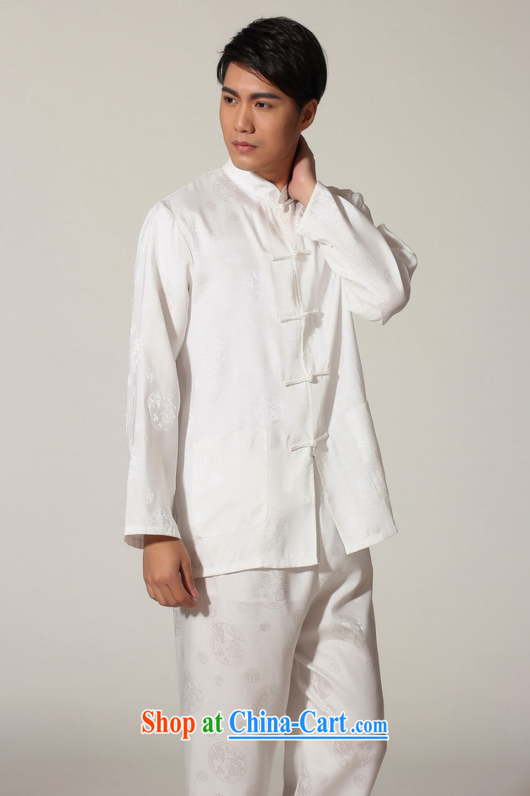 And Jing Ge older Chinese men and summer, for silk men's long-sleeved package the code men's kung fu Kit white XXXL pictures, price, brand platters! Elections are good character, the national distribution, so why buy now enjoy more preferential! Health