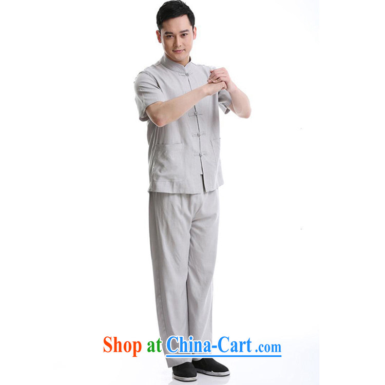 A Chinese Tang with 2015 summer New Men Tang is short-sleeve kit, older Chinese Dress light gray XXL/180 pictures, price, brand platters! Elections are good character, the national distribution, so why buy now enjoy more preferential! Health