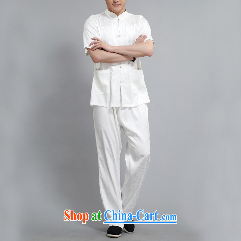 The summer, new national dress middle-aged Chinese short sleeves with thin white 4XL/190, The (AICAROLINA), shopping on the Internet