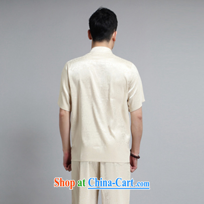 Chinese men and short-sleeve kit summer new, older men's cotton the male, Tang with morning exercise clothing exercise clothing Tai Chi's father served with 1501 Wong Kit 180, JACK EVIS, shopping on the Internet