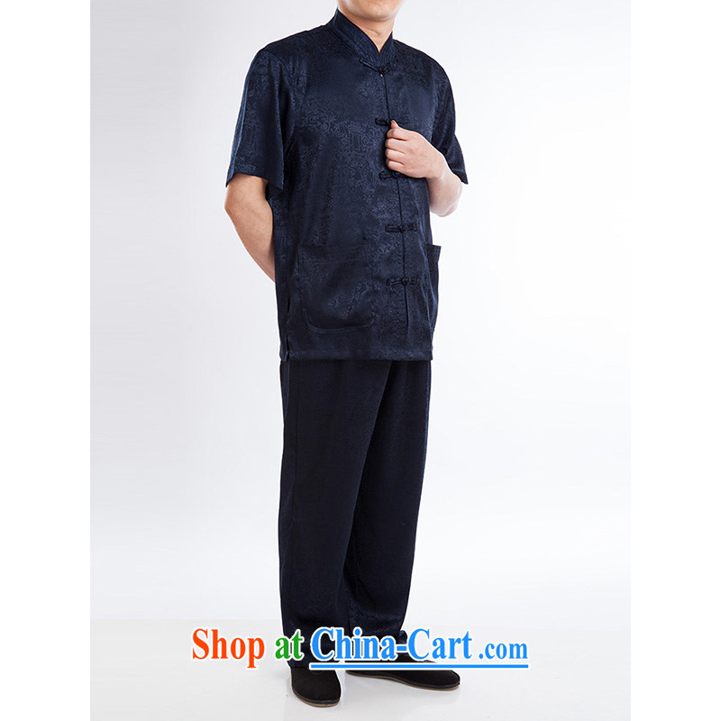 100 brigade Bailv summer stylish thin disk for casual, short-sleeved comfortable elasticated trousers men's kit dark blue 190,100 brigade (Bailv), and, on-line shopping