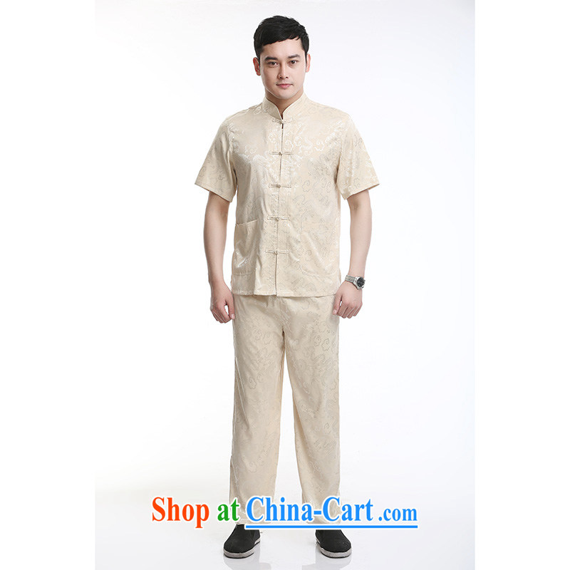 100 brigade Bailv summer stylish thin disk for casual, short-sleeved and comfortable elasticated trousers men's kit pale yellow 190,100 brigade (Bailv), and, shopping on the Internet
