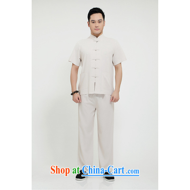 100 brigade Bailv summer stylish thin disk for casual, short-sleeved comfortable elasticated trousers men's package white 190