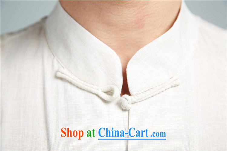 De-tong cicada wing 2015 new summer cotton mA short-sleeve hand-tie men's Chinese Youth shirt thin Chinese clothing gray 4 XL pictures, price, brand platters! Elections are good character, the national distribution, so why buy now enjoy more preferential! Health