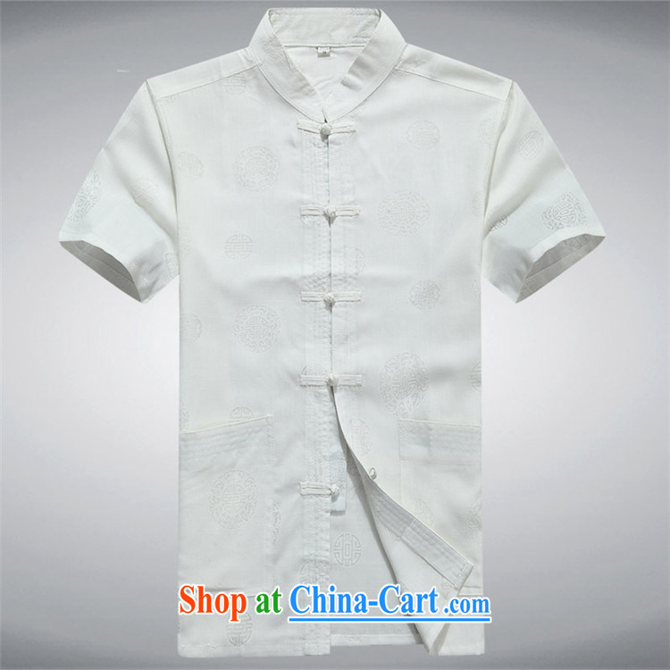 kyung-ho covered by Chinese men and a short-sleeved loose older short-sleeved cotton linen tray snap National Service summer retreat serving beige XXXL pictures, price, brand platters! Elections are good character, the national distribution, so why buy now enjoy more preferential! Health